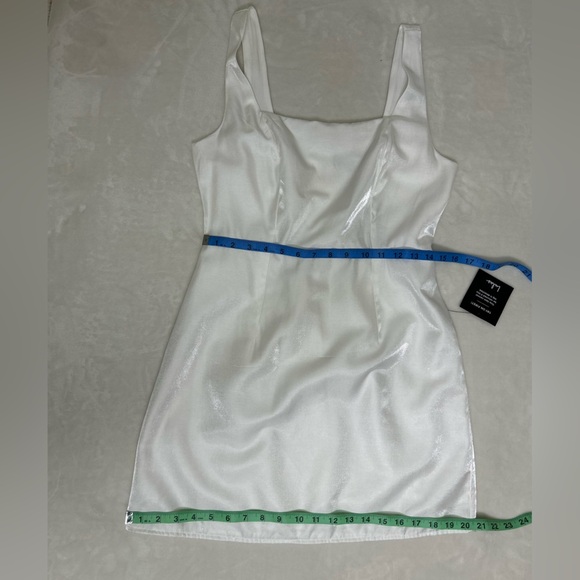 Lulu's White Square Neck Sleeveless Mini Dress - Picture 10 of 13